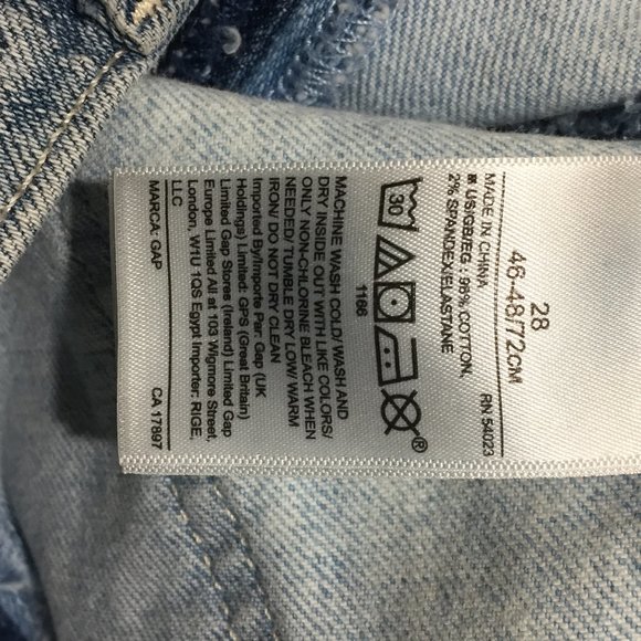 GAP DENIM CROPPED PANTS SIZE 28 - Picture 7 of 7